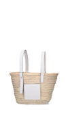 Loewe Medium Leather-trimmed Basket Tote
