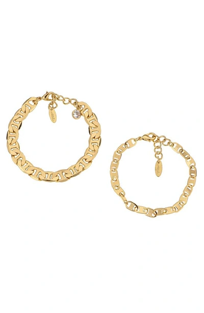 Ettika 2 Pack Magic Hour Bracelets In Gold