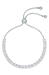Ted Baker Melrah Icon Crystal Slider Bracelet In Silver Tone Clear Crystal