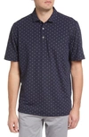 Cutter & Buck Virtue Tile Drytec Performance Polo In Navy Blue