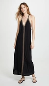 Pitusa Pima Maxi Sundress In Black In Black