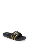 Adidas Originals Adidas Adissage Slide Sandals In Cblack/gol