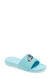 Nike Victori One Women's Slides In Copa,turquoise Blue,black