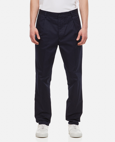 East Harbour Surplus Classic One Pleat Chino Pants In Blue