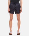 Moncler Nylon Technique Swim Shorts In Blue