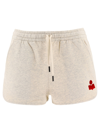 Isabel Marant Étoile Mifikiae Cotton-blend Jersey Shorts In Beige