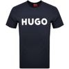 Hugo Boss Hugo Dulivio Crew Neck Short Sleeve T Shirt Navy In Navy