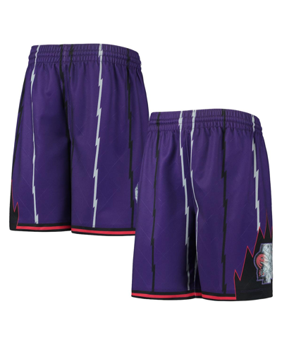 Mitchell & Ness Men's  Purple Toronto Raptors 1998 Hardwood Classics 75th Anniversary Swingman Shorts