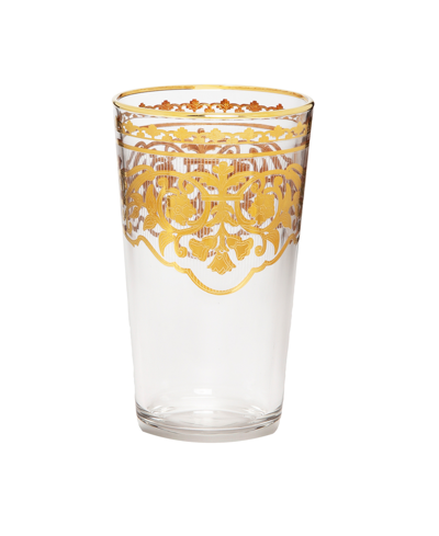 Classic Touch 36 oz Tumblers With Artwork, Set Of 6 In Clear