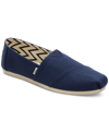 Toms Alpargate Womens Slip On Laceless Slip-on Sneakers In Navy Recycled Canvas