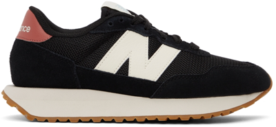 New Balance Women's 237 Casual Sneakers From Finish Line In Black/red