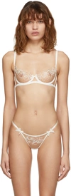AGENT PROVOCATEUR OFF-WHITE LINDIE BRA