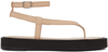 By Far Cece Flatform Sandals In Sd Sand