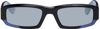 Jacquemus Navy 'les Lunettes Altu' Sunglasses In Navy,smoke