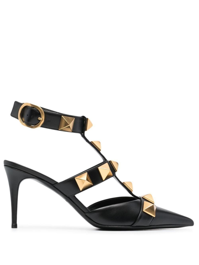 Valentino Garavani Women's  Black Leather Heels