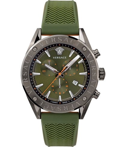 Versace Chronograph Quartz Green Dial Mens Watch Vehb00319
