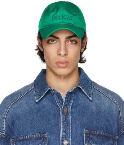 Juunj Délicat-embroidered Baseball Cap In Green