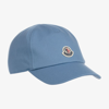 MONCLER BLUE CANVAS LOGO CAP
