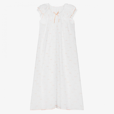 Amiki Children Teen Girls White Nightdress