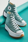 Converse Run Star Hike High Top Sneaker In Green Blue
