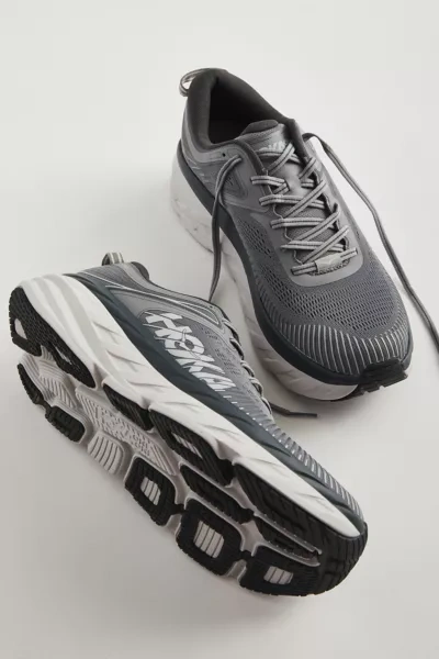 Hoka One One Bondi 7 Running Shoe In Grey