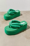 Steve Madden Women's Billion Platform Wedge Sandals In Green