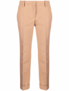 Golden Goose Pink Daria Regular Trousers In Marrone