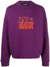 Palm Angels Men's Location Unknown Crew Sweatshirt In Rosa