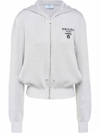 PRADA LUREX AND CASHMERE FULL ZIP SWEATER