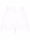 Dolce & Gabbana High-waisted Tailored Shorts In Bianco