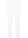 Pinko Bello Straight-leg Trousers In White