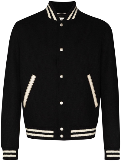 SAINT LAURENT TEDDY` VARSITY JACKET