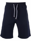 Brunello Cucinelli Cotton Blend Bermuda Shorts In Blu
