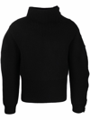 Bottega Veneta Sweater Double Face Shetland In Nero