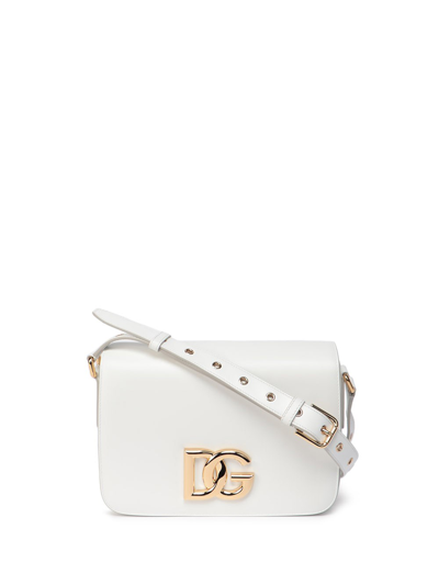Dolce & Gabbana `foundation` `3.5` Shoulder Bag In Bianco