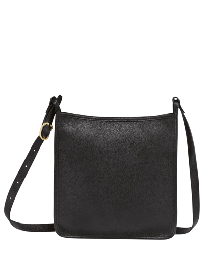 Longchamp `le Foulonné` Medium Crossbody Bag In Black  