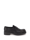 Prada Men's Allover Crystal Dress Loafers In Nero
