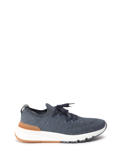 Brunello Cucinelli Sneakers In Blue