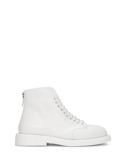 Marsèll White Gomme Gommello Boots In Bianco
