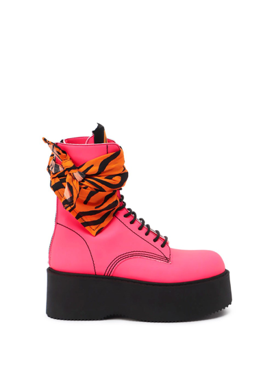 Aniye By `boston` Boots In Pink Neon