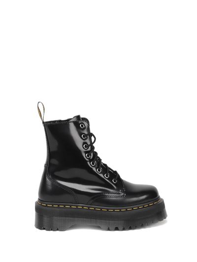 Dr. Martens' `jadon` Leather Platform Boots In Black  