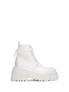 Marsèll Lace-up Platform-sole Leather Boots In Bianco
