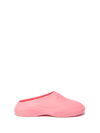 Prada Mellow Rubber Mules In Rosa