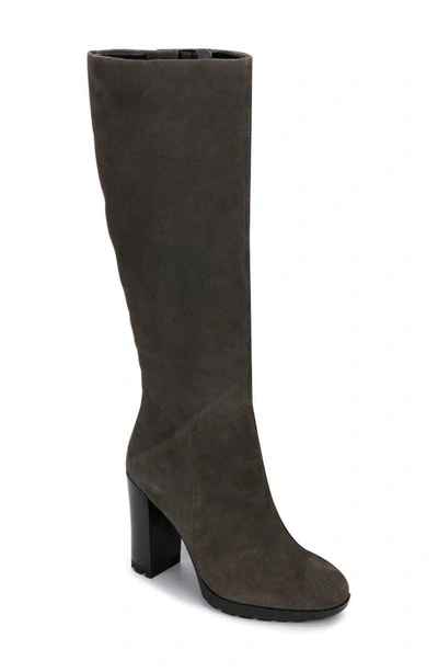 Kenneth Cole New York Women's Justin 2.0 Lug Sole Tall Boots Women's Shoes In Asphault Leather
