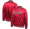 Mitchell & Ness Big Boys And Girls  Red Chicago Bulls Hardwood Classics Satin Raglan Full-snap Jacket In Red