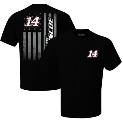 Stewart-haas Racing Team Collection Black Chase Briscoe Exclusive Tonal Flag T-shirt