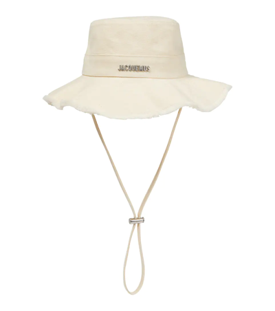 Jacquemus Womens Off White Le Bob Artichaut Cotton Bucket Hat In Off-white