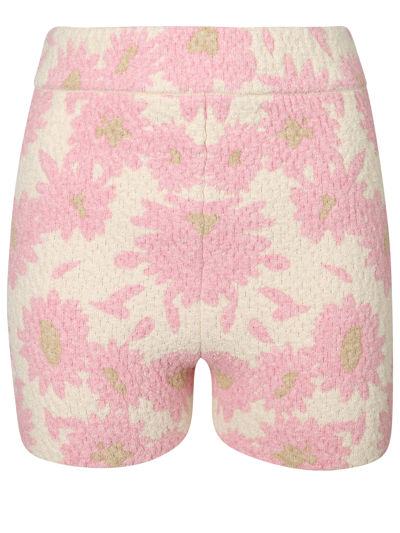 Jacquemus Allover Floral Printed Shorts In Pink