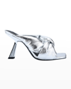 Marc Fisher Ltd Dellian Heeled Sandals In Silver