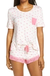 Honeydew Something Sweet Short Pajamas In Petal Pink Lips